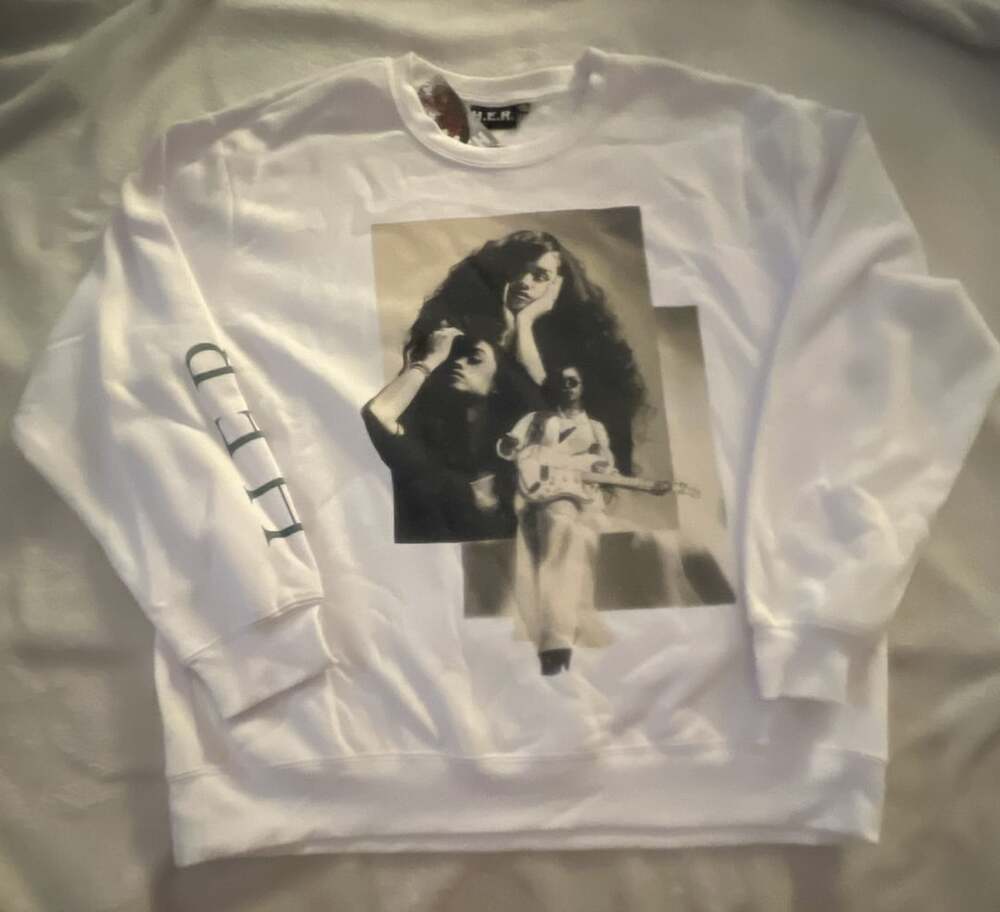 H.E.R. Graphic Print Music Sweatshirt White